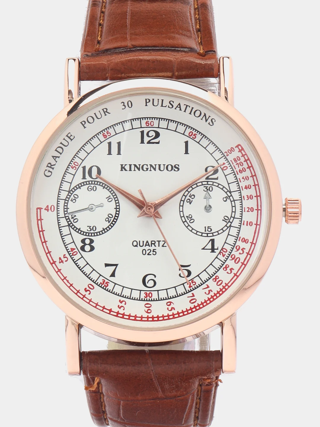 Золотой мужские наручные часы KINGNUOS K-025, в подарочной упаковке
