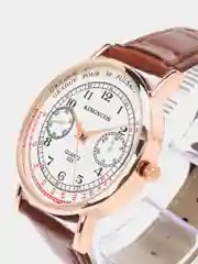 Золотой мужские наручные часы KINGNUOS K-025, в подарочной упаковке