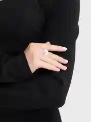 Серебряный кольцо открытое, с эффектом фольги, украшение на палец