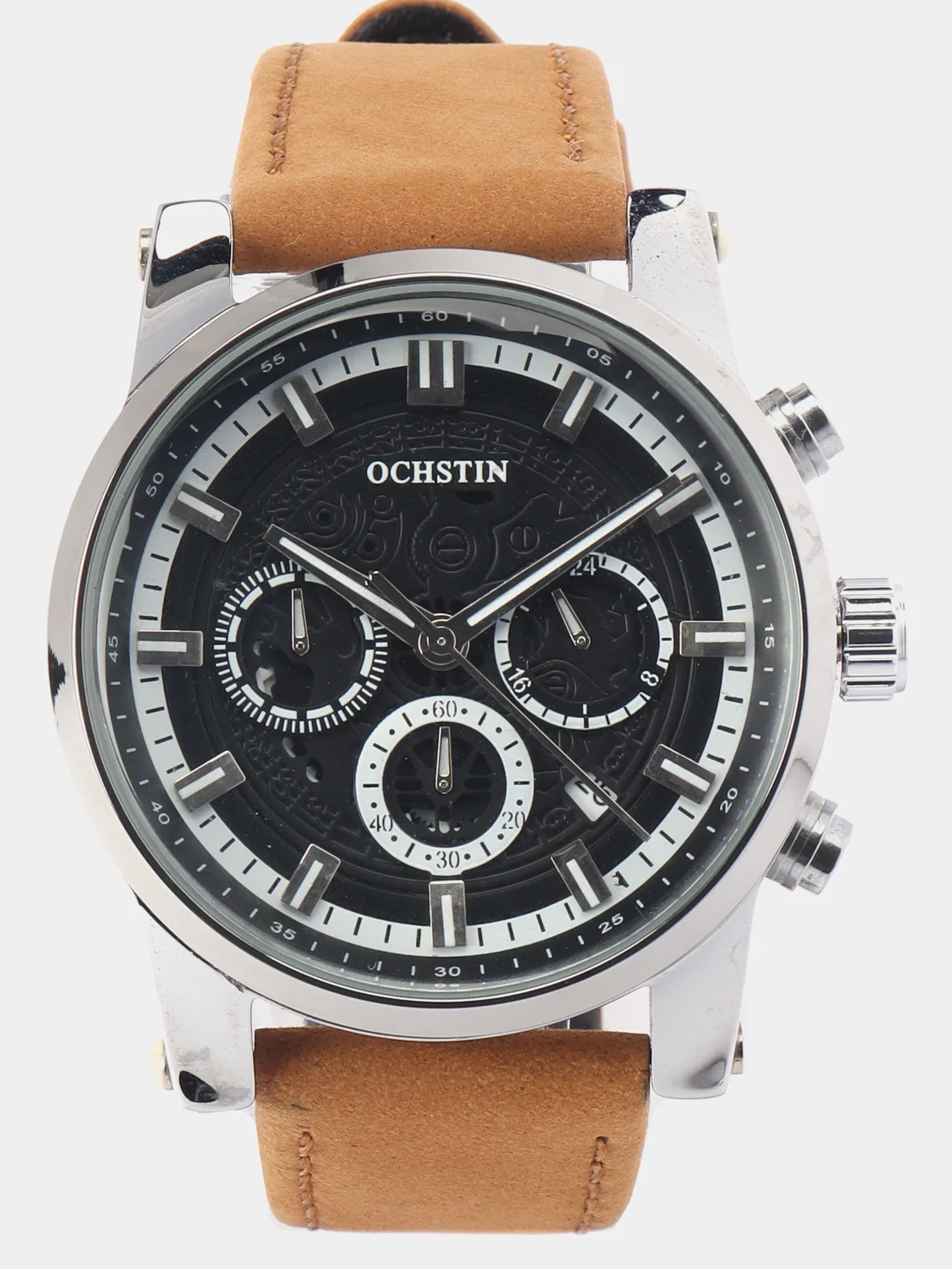 Карамельный мужские наручные часы Ochstin 6111A с хронографом в подарочной упаковке
