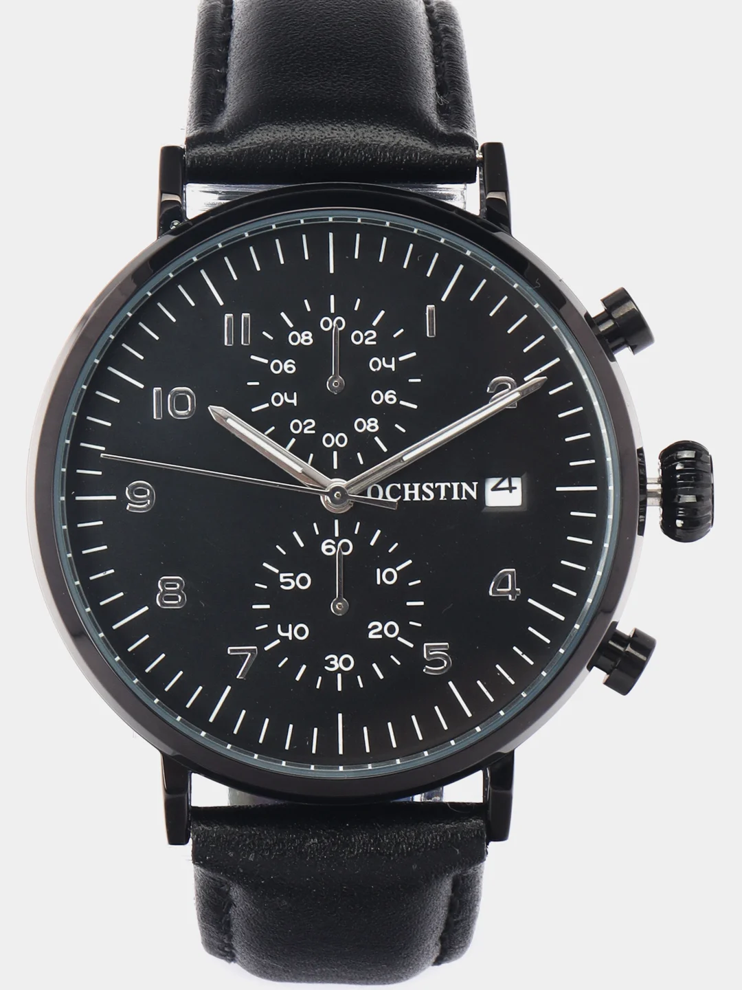 Черный мужские наручные часы Ochstin 6076C с хронографом в подарочной упаковке