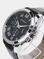 Серебряный мужские наручные часы Ochstin 7059B с хронографом в подарочной упаковке
