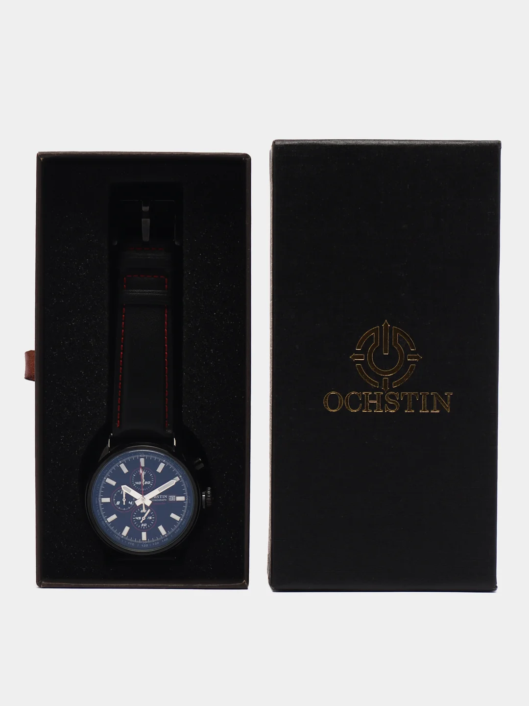Красный мужские наручные часы Ochstin 6040 с хронографом в подарочной упаковке