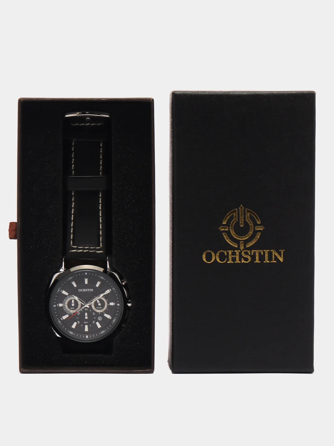 Хром мужские наручные часы Ochstin 6065A с хронографом в подарочной упаковке