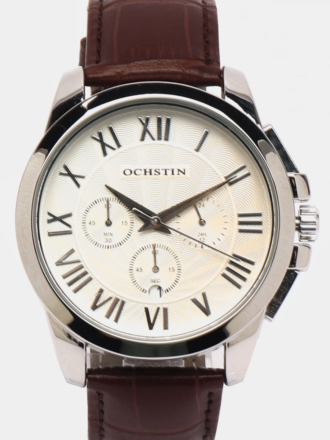 Коричневый мужские наручные часы Ochstin 7059B с хронографом в подарочной упаковке