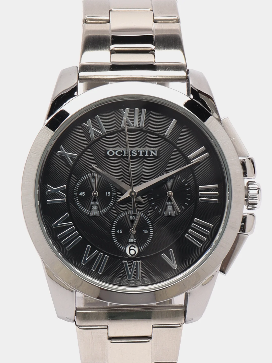 Серебряный мужские наручные часы Ochstin 7242 с хронографом в подарочной упаковке