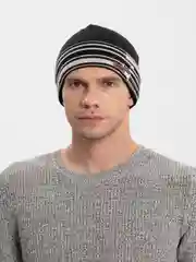 Угольный шапка мужска "Гарри" с тонким подкладом на флисе
