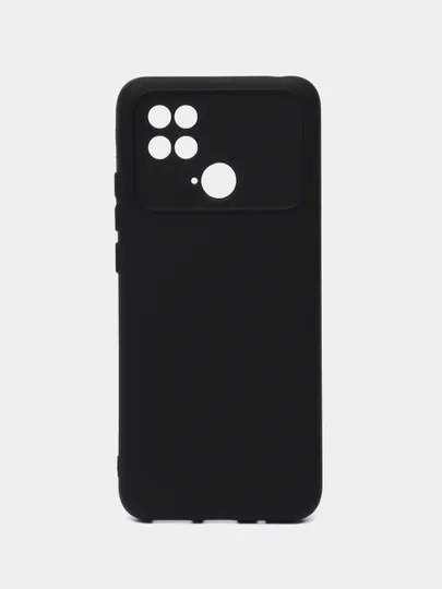 Силиконовый чехол на Xiaomi Poco C40 ( Сяоми Поко С40 ) прозрачный , защита камеры