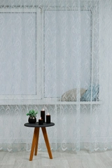 Тюль сетка для гостиной, спальни, 350*250, для детской, цвет бирюза, вензель