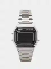 Серебряный мужские наручные электронные Led часы Skmei 1646 в подарочной упаковке