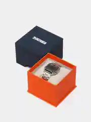 Серебряный мужские наручные электронные Led часы Skmei 1646 в подарочной упаковке