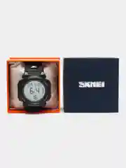 Черный мужские наручные часы Skmei 1258  в подарочной упаковке