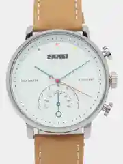Коричневый мужские наручные часы Skmei 1399L в подарочной упаковке