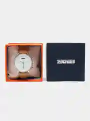 Коричневый мужские наручные часы Skmei 1399L в подарочной упаковке