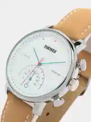 Коричневый мужские наручные часы Skmei 1399L в подарочной упаковке
