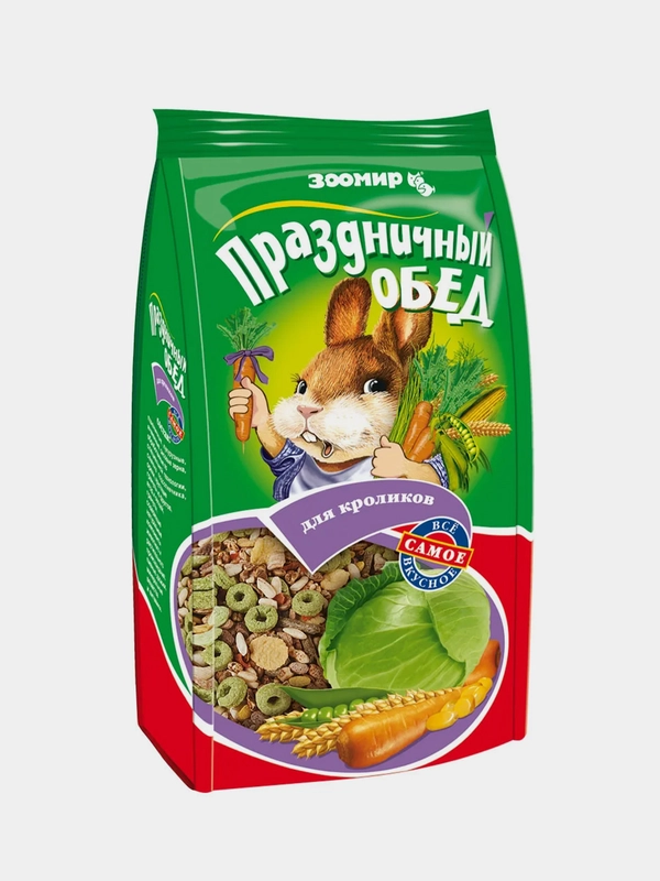 ЗООМИР "Праздничный обед" корм-лакомство для кроликов 270 г