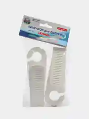 Белый фиксатор для дверей, стопор, клин, 2 штуки