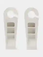 Белый фиксатор для дверей, стопор, клин, 2 штуки