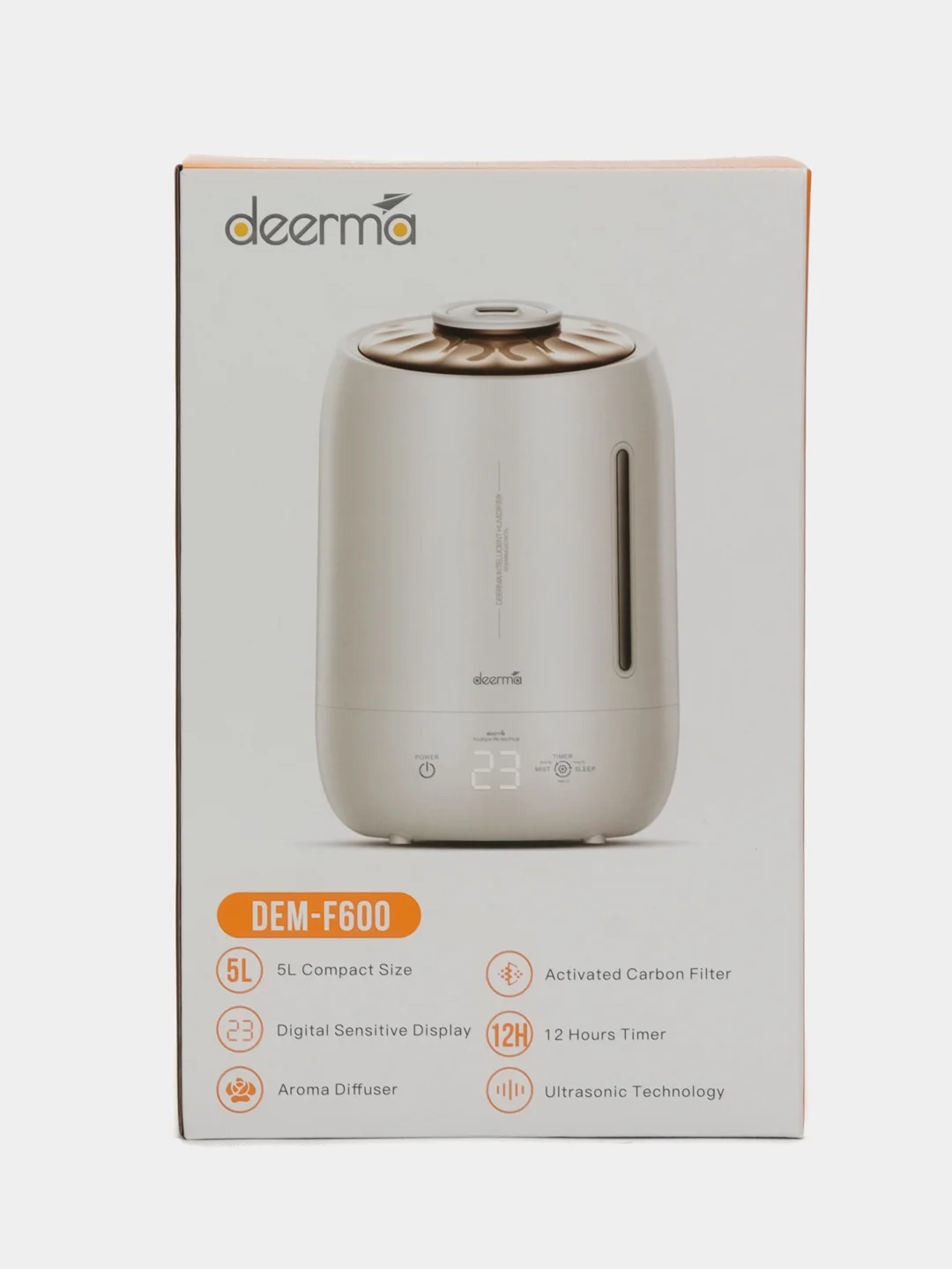 Белый увлажнитель воздуха DEERMA DEM-F600 5л (Ru-версия EAC)