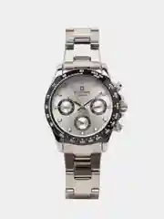 Серебряный наручные часы Naviforce NF9193 с хронографом, в подарочной упаковке