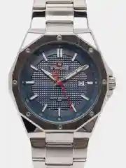 Синий мужские наручные часы Naviforce NF9200 с календарём, в подарочной упаковке