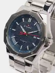 Синий мужские наручные часы Naviforce NF9200 с календарём, в подарочной упаковке