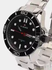 Черный мужские наручные часы Naviforce NF9198 с календарём, в подарочной упаковке