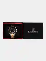 Серый мужские наручные часы Naviforce NF9198 с календарём, в подарочной упаковке