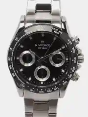 Хром наручные часы Naviforce NF9193 с хронографом, в подарочной упаковке
