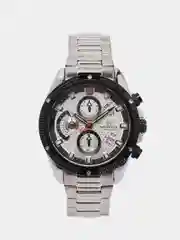 Серебряный мужские наручные часы Naviforce NF8021 с хронографом, в подарочной упаковке