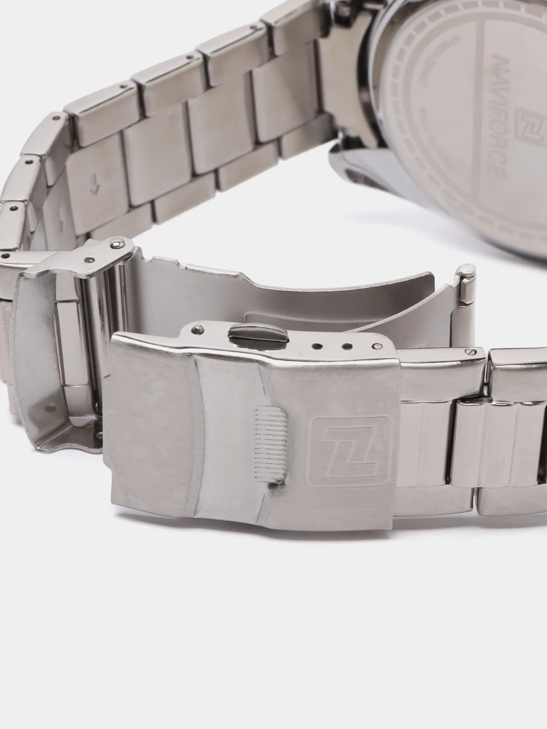 Серебряный мужские наручные часы Naviforce NF8021 с хронографом, в подарочной упаковке