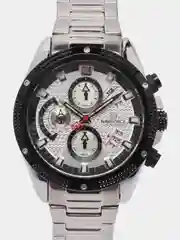 Серебряный мужские наручные часы Naviforce NF8021 с хронографом, в подарочной упаковке