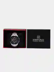 Синий мужские наручные часы Naviforce NF8021 с хронографом, в подарочной упаковке