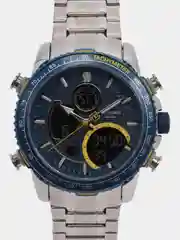 Синий мужские наручные часы Naviforce NF9182 с хронографом, в подарочной упаковке