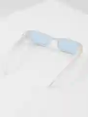 Белый прямоугольные солнцезащитные очки