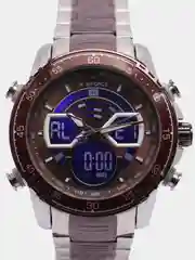Коричневый мужские наручные часы Naviforce NF9189 с хронографом, в подарочной упаковке