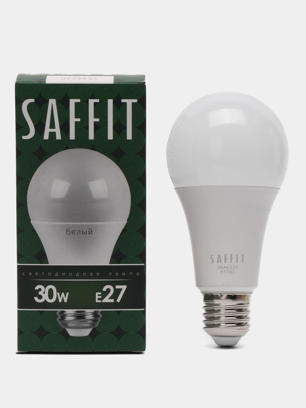 Лампа светодиодная, 30W 230V E27 4000K A65, SBA6530, 55183