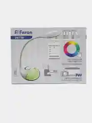Светильник настольный 7W, 6000-6500K, 100-240V, белый, DE1730