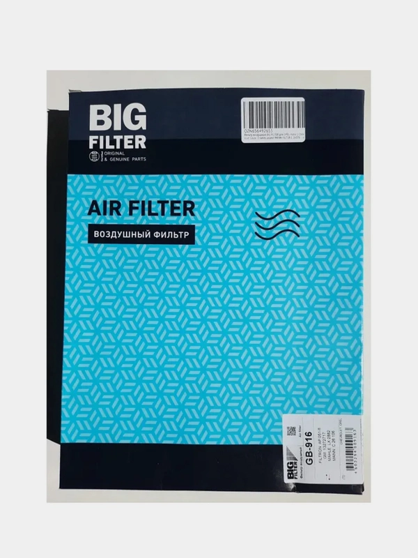 Фильтр воздушный Big Filter GB-916 CHEVROLET, OPEL