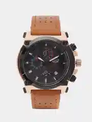Синий мужские наручные часы Lige LG9856 с хронографом, в подарочной упаковке
