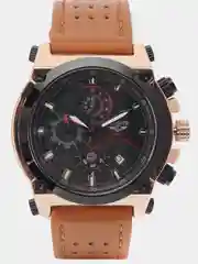 Синий мужские наручные часы Lige LG9856 с хронографом, в подарочной упаковке