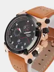 Синий мужские наручные часы Lige LG9856 с хронографом, в подарочной упаковке