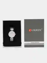 Серебряный женские наручные часы Curren 9038 в подарочной упаковке