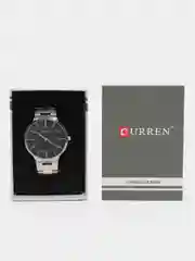 Серый металлик мужские наручные часы Curren 8321 в подарочной упаковке