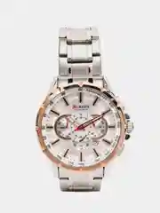 Серебряный мужские наручные часы Curren 8363 c хронографом в подарочной упаковке