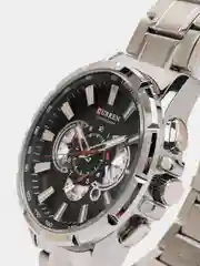 Угольный мужские наручные часы Curren 8363 c хронографом в подарочной упаковке