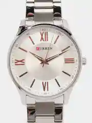 Серебряный мужские наручные часы Curren 8383 в подарочной упаковке