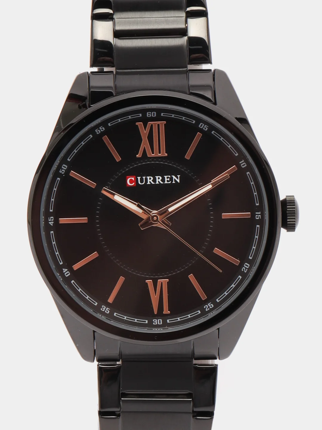 Черный женские наручные часы Curren 9088 в подарочной упаковке