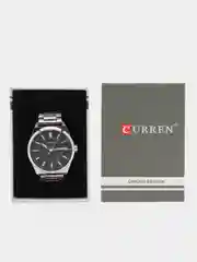 Черный мужские наручные часы Curren 8407 в подарочной упаковке
