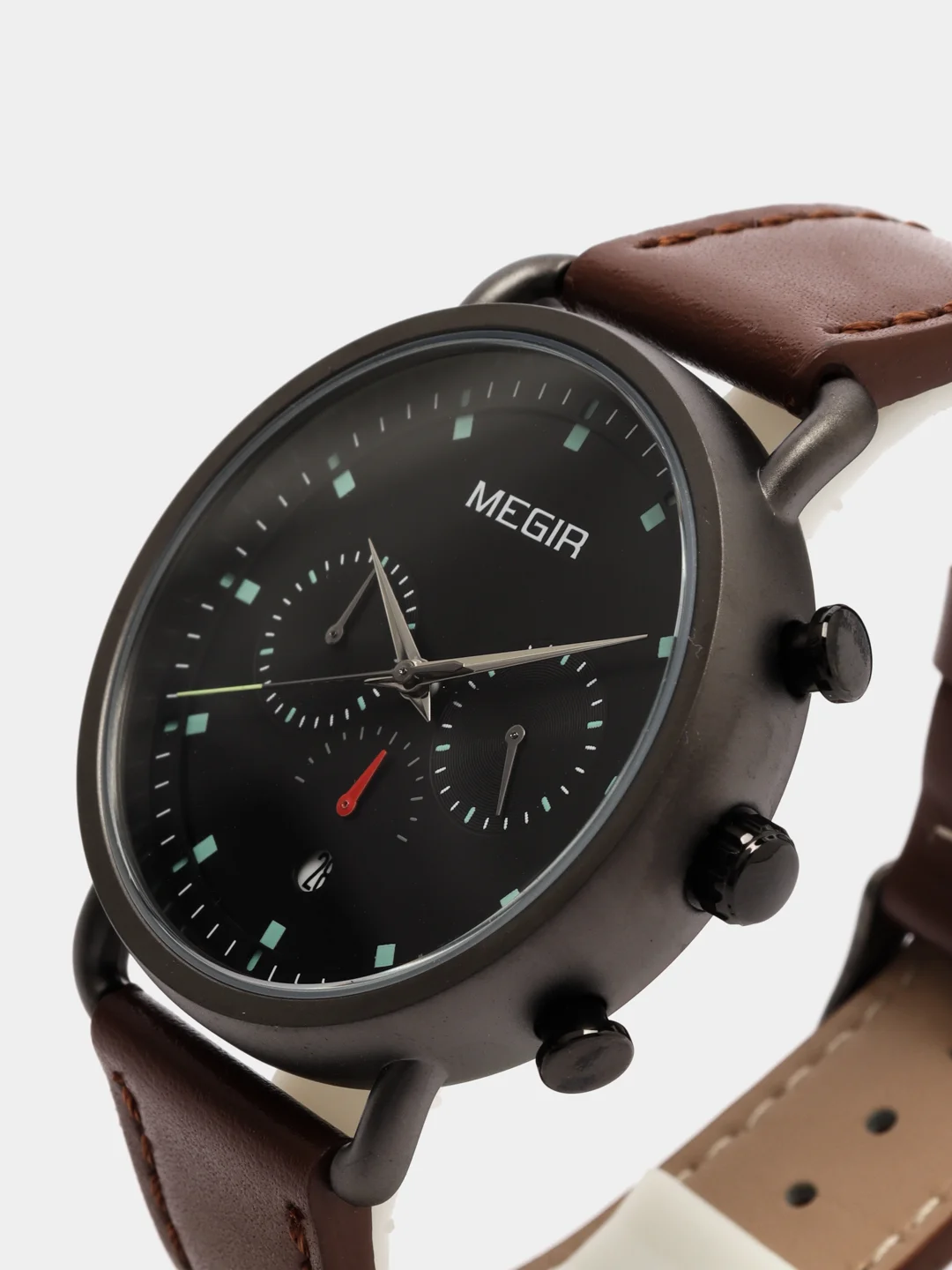 Коричневый мужские наручные часы Megir ML2159G в подарочной упаковке
